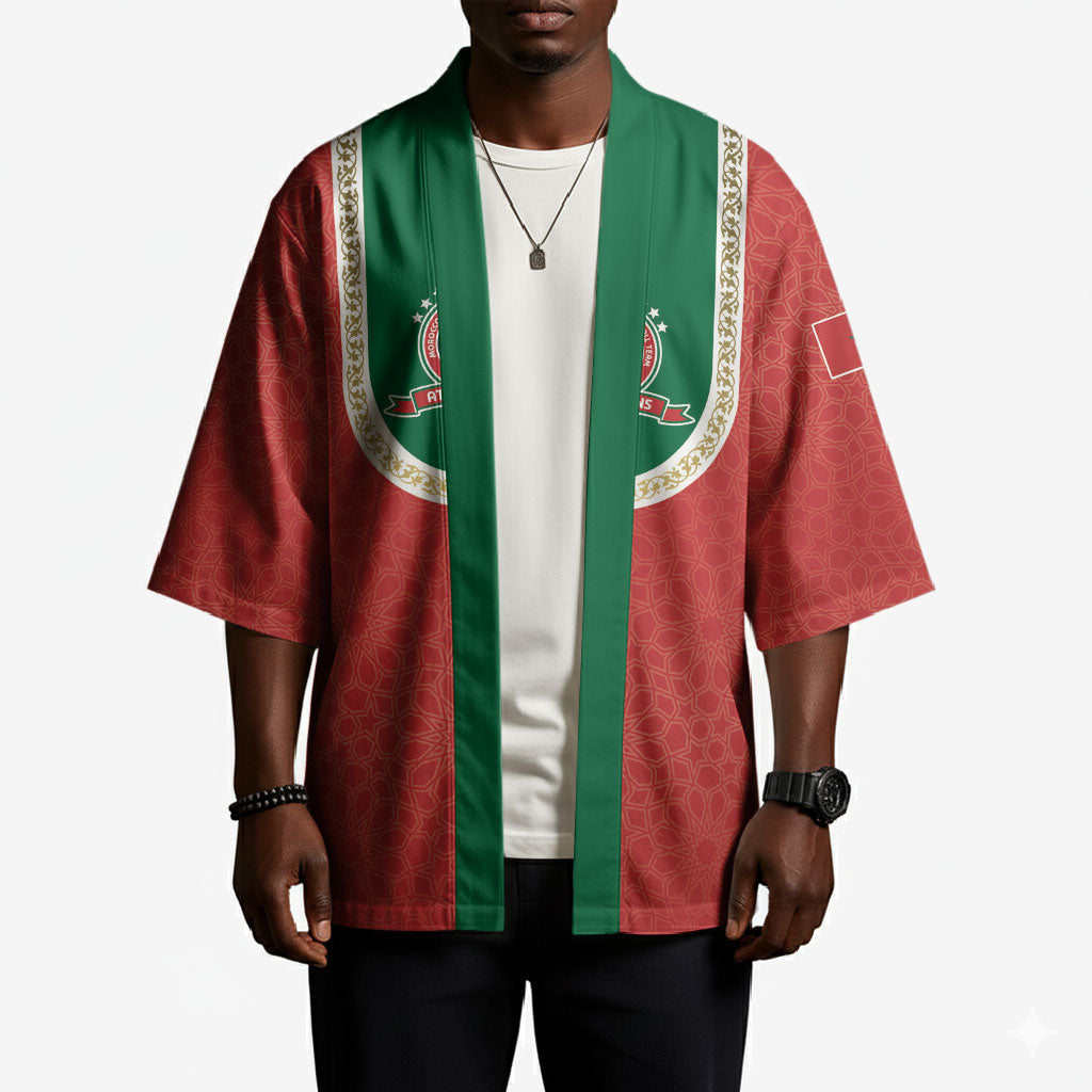 Custom Morocco 2026 World Football Kimono Atlas Lions Go Champions