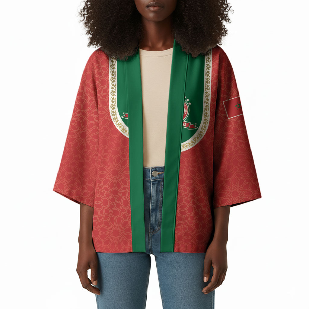 Custom Morocco 2026 World Football Kimono Atlas Lions Go Champions