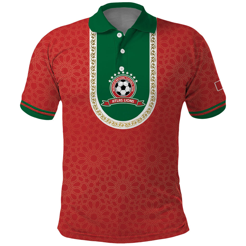 Custom Morocco 2026 World Football Polo Shirt Atlas Lions Go Champions