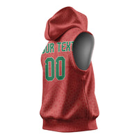 Custom Morocco 2026 World Football Sleeveless Hoodie Atlas Lions Go Champions