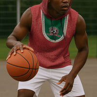 Custom Morocco 2026 World Football Sleeveless Hoodie Atlas Lions Go Champions