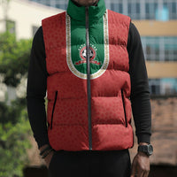 Custom Morocco 2026 World Football Sleeveless Puffer Jacket Atlas Lions Go Champions