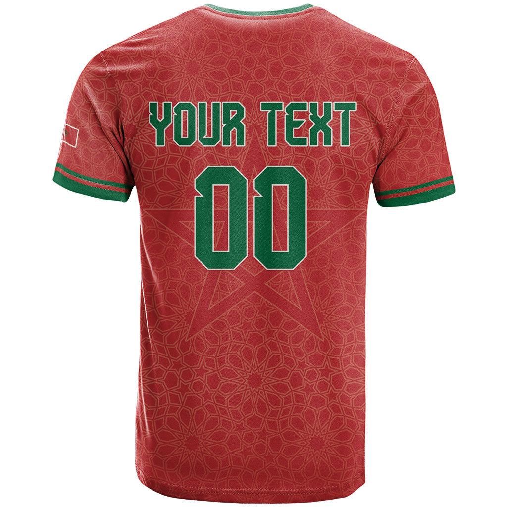 Custom Morocco 2026 World Football T shirt Atlas Lions Go Champions