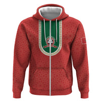 Custom Morocco 2026 World Football Zip Hoodie Atlas Lions Go Champions