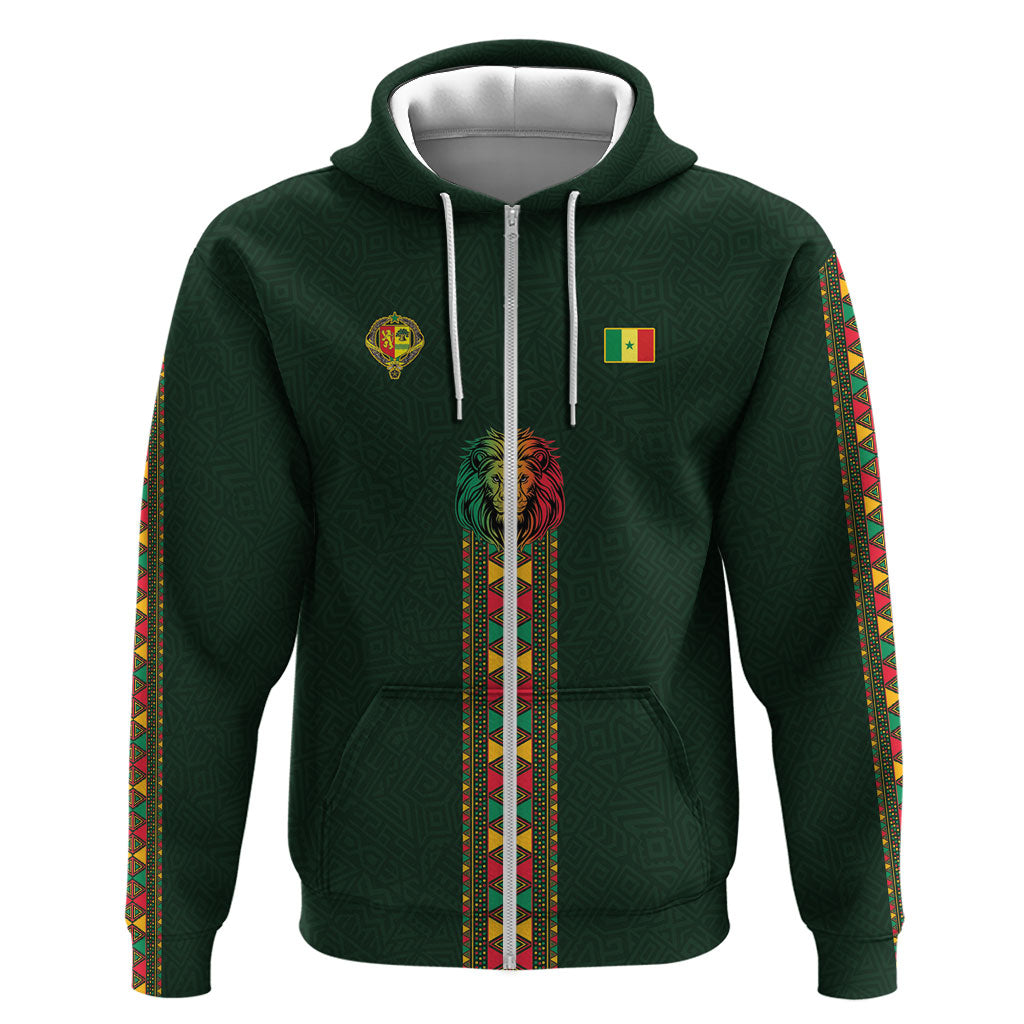 Custom Senegal 2026 World Football Hoodie Lions of Teranga Go Champions