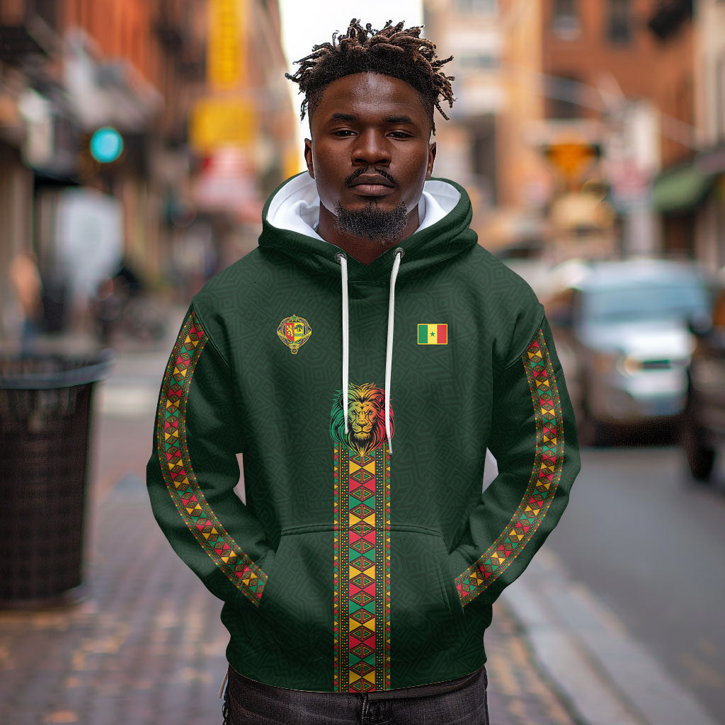 Custom Senegal 2026 World Football Hoodie Lions of Teranga Go Champions