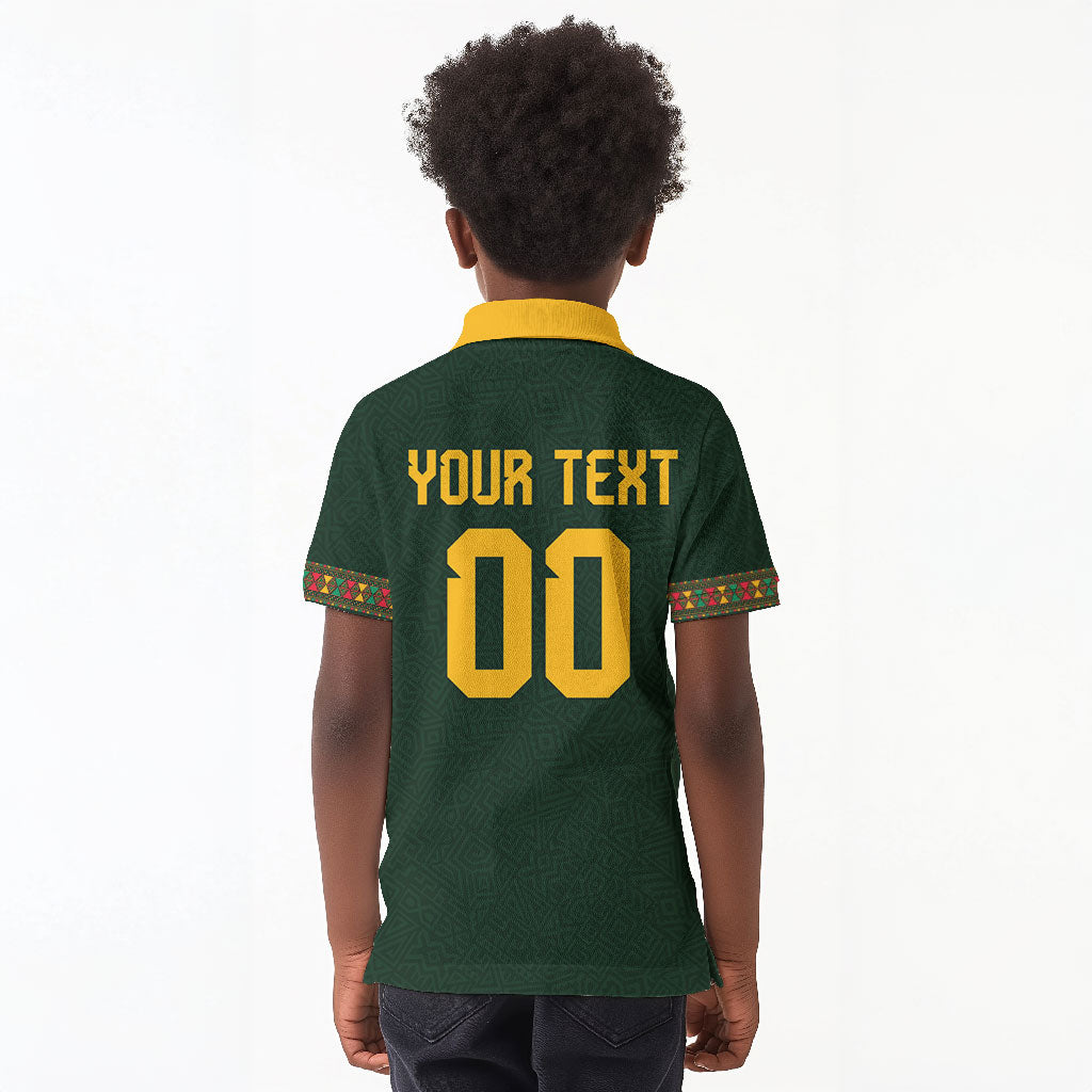 Custom Senegal 2026 World Football Kid Polo Shirt Lions of Teranga Go Champions