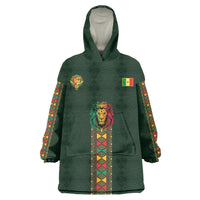 Custom Senegal 2026 World Football Kid Wearable Blanket Hoodie Lions of Teranga Go Champions