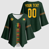 Custom Senegal 2026 World Football Kimono Sleeve Blouse Lions of Teranga Go Champions