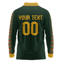 Custom Senegal 2026 World Football Long Sleeve Polo Shirt Lions of Teranga Go Champions