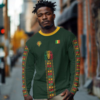 Custom Senegal 2026 World Football Long Sleeve Shirt Lions of Teranga Go Champions