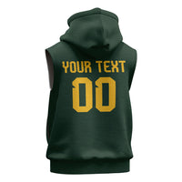 Custom Senegal 2026 World Football Sleeveless Hoodie Lions of Teranga Go Champions