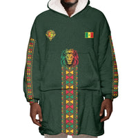 Custom Senegal 2026 World Football Wearable Blanket Hoodie Lions of Teranga Go Champions