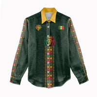 Custom Senegal 2026 World Football Women Casual Shirt Lions of Teranga Go Champions