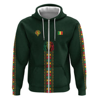 Custom Senegal 2026 World Football Zip Hoodie Lions of Teranga Go Champions