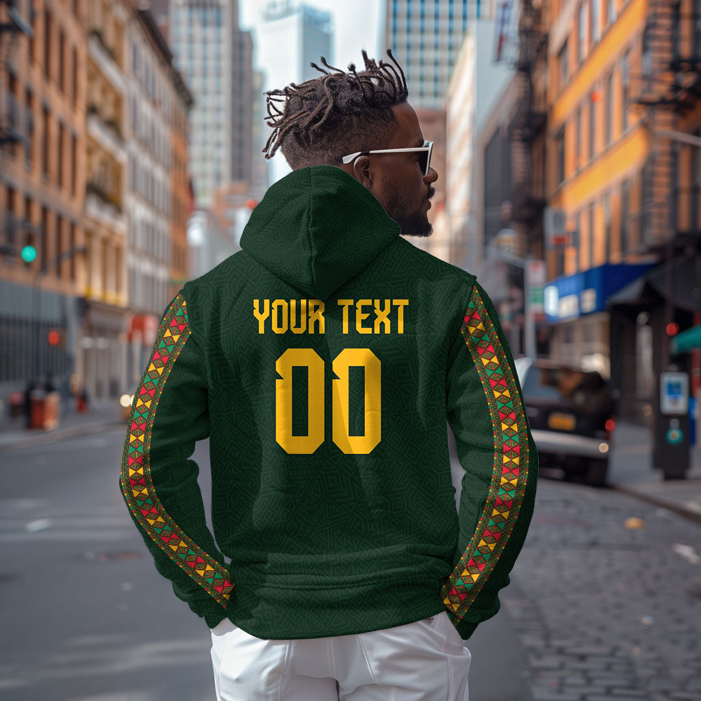 Custom Senegal 2026 World Football Zip Hoodie Lions of Teranga Go Champions