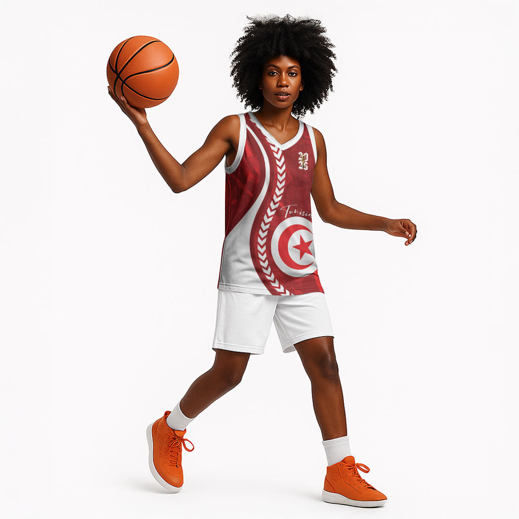Custom Tunisia 2026 World Football Basketball Jersey Eagles of Carthage Go Champions