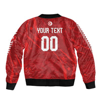 Custom Tunisia 2026 World Football Bomber Jacket Eagles of Carthage Go Champions