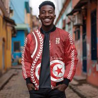 Custom Tunisia 2026 World Football Bomber Jacket Eagles of Carthage Go Champions