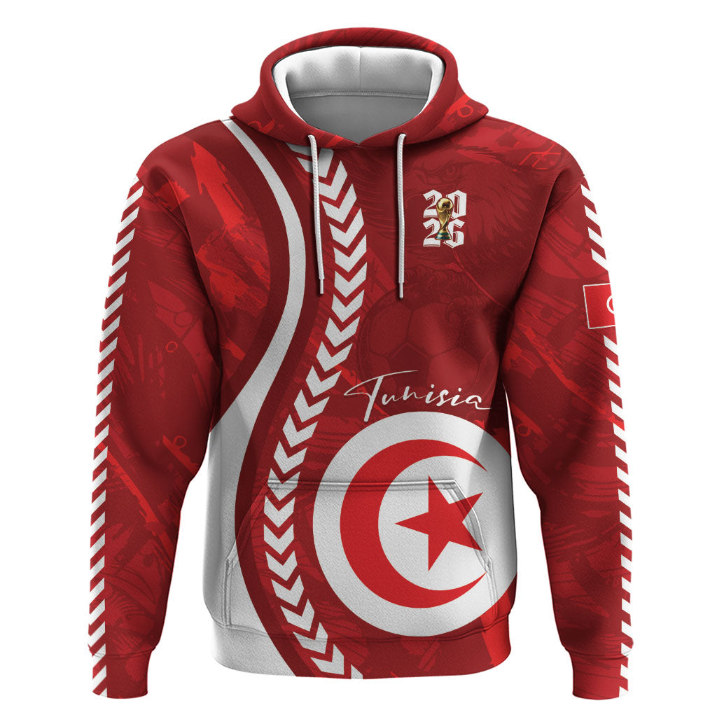 Custom Tunisia 2026 World Football Hoodie Eagles of Carthage Go Champions