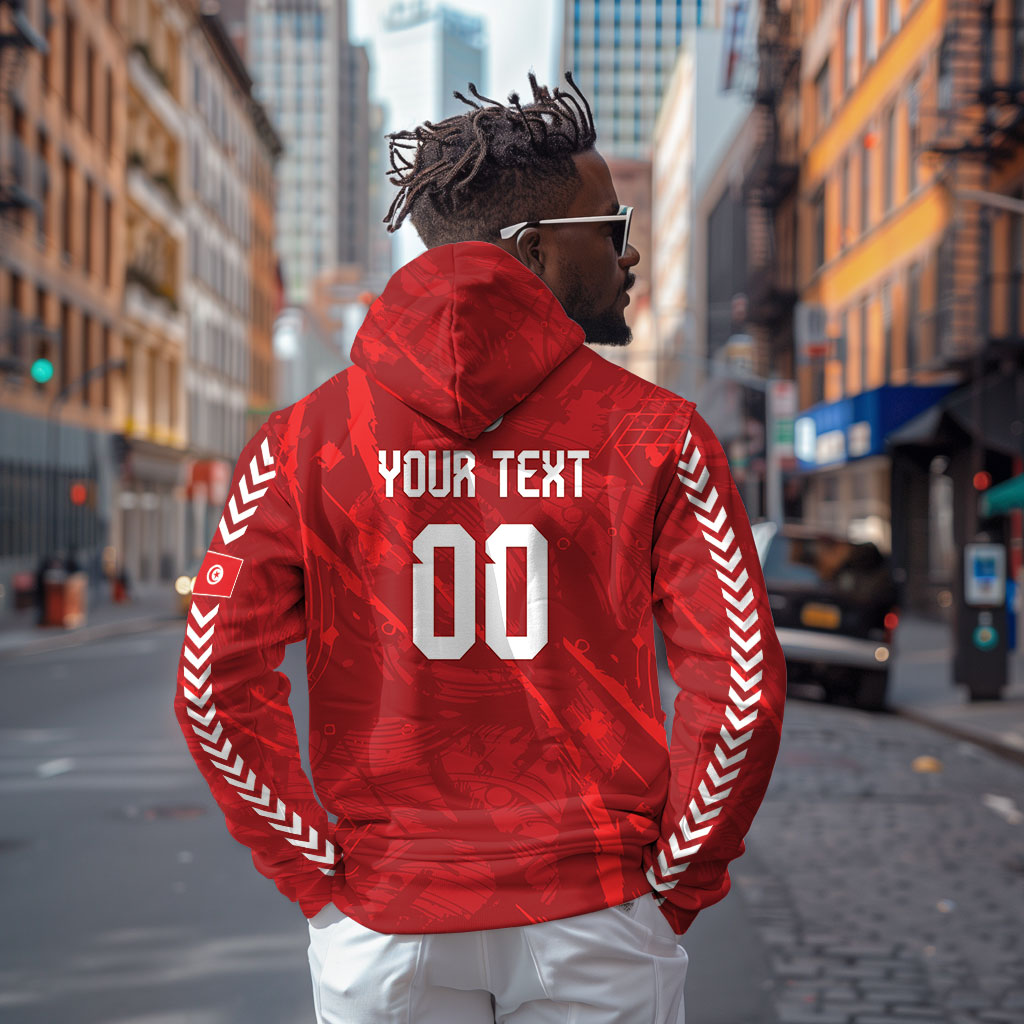 Custom Tunisia 2026 World Football Hoodie Eagles of Carthage Go Champions