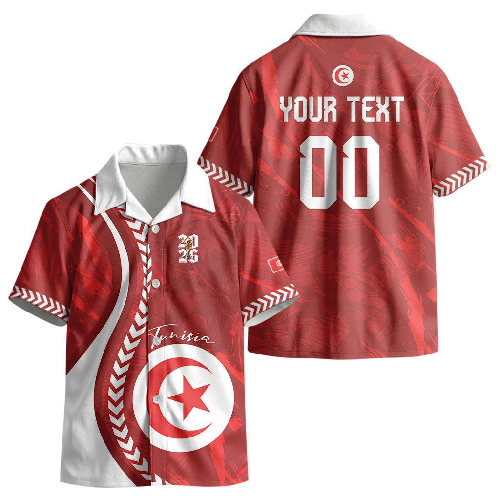 Custom Tunisia 2026 World Football Kid Hawaiian Shirt Eagles of Carthage Go Champions LT01