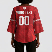 Custom Tunisia 2026 World Football Kimono Sleeve Blouse Eagles of Carthage Go Champions