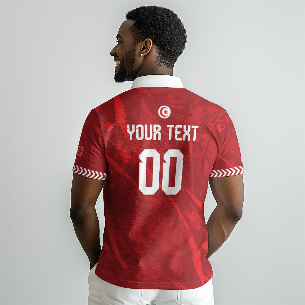 Custom Tunisia 2026 World Football Polo Shirt Eagles of Carthage Go Champions LT01