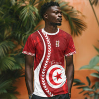 Custom Tunisia 2026 World Football T shirt Eagles of Carthage Go Champions
