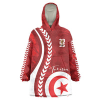 Custom Tunisia 2026 World Football Wearable Blanket Hoodie Eagles of Carthage Go Champions