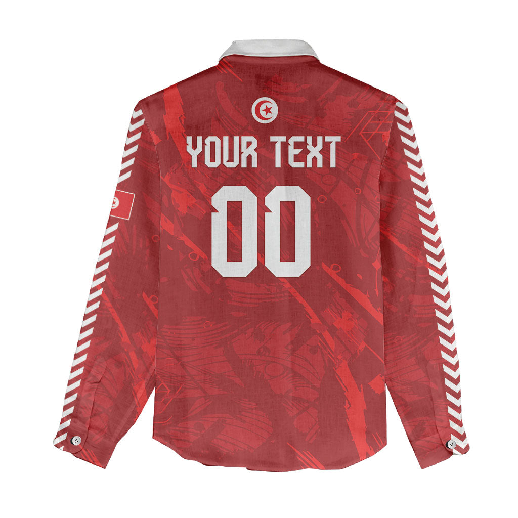 Custom Tunisia 2026 World Football Women Casual Shirt Eagles of Carthage Go Champions