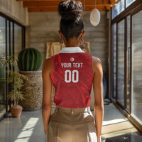 Custom Tunisia 2026 World Football Women Sleeveless Polo Shirt Eagles of Carthage Go Champions