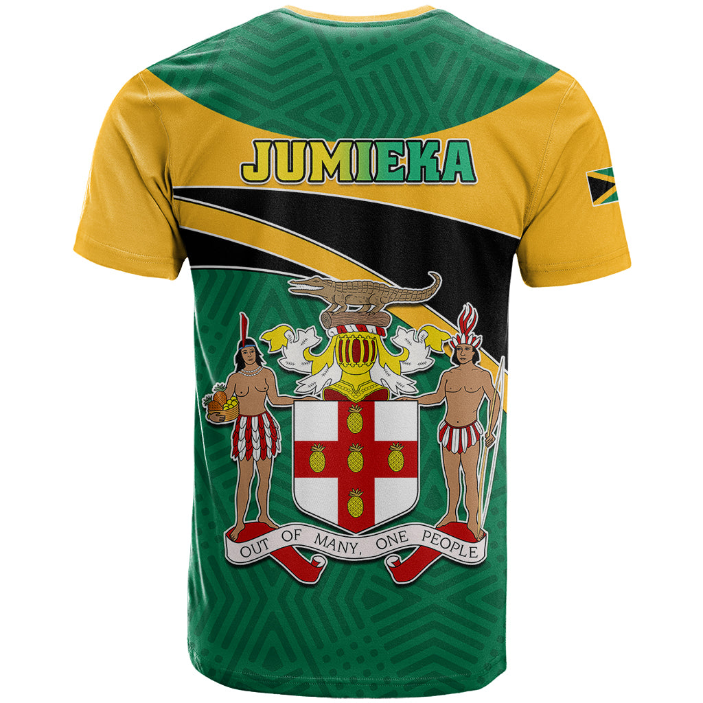Jamaica T Shirt Jumieka Lion Mix African Pattern - Wonder Print Shop
