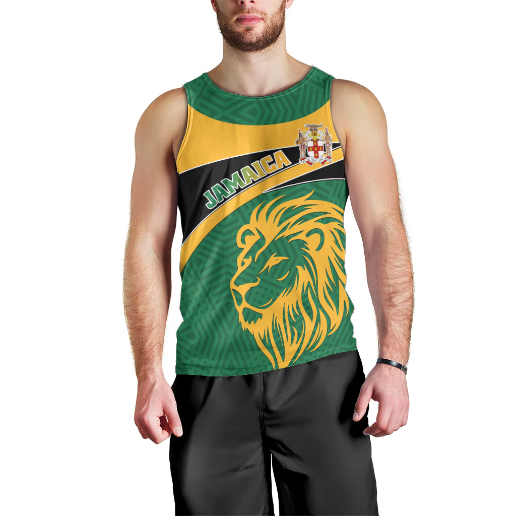 personalised-jamaica-men-tank-top-jumieka-lion-mix-african-pattern