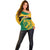 Personalised Jamaica Off Shoulder Sweater Jumieka Lion Mix African Pattern - Wonder Print Shop