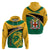 Jamaica Independence Day Hoodie Jumieka Lion Mix African Pattern - Wonder Print Shop