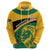 Jamaica Independence Day Hoodie Jumieka Lion Mix African Pattern - Wonder Print Shop