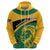 Jamaica Independence Day Hoodie Jumieka Lion Mix African Pattern - Wonder Print Shop