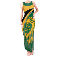 Jamaica Independence Day Tank Maxi Dress Jumieka Lion Mix African Pattern - Wonder Print Shop