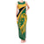 Personalised Jamaica Independence Day Tank Maxi Dress Jumieka Lion Mix African Pattern - Wonder Print Shop