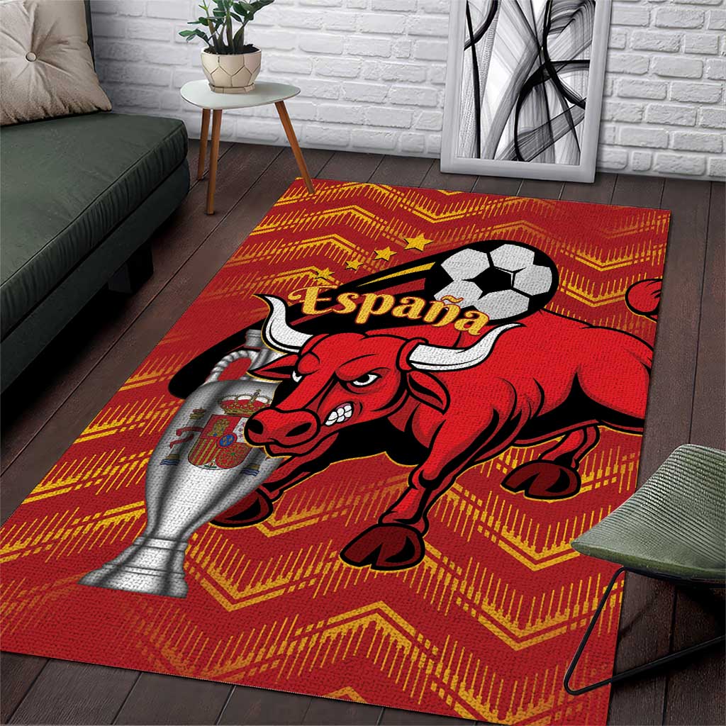 Spain 2024 Football Champions Area Rug Espana La Roja - Wonder Print Shop