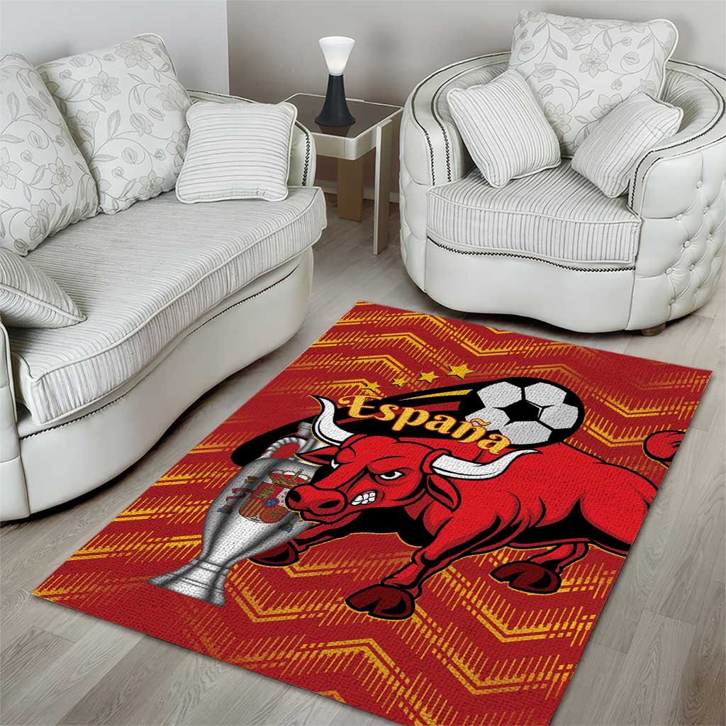 Spain 2024 Football Champions Area Rug Espana La Roja - Wonder Print Shop