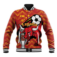 Spain 2024 Football Champions Baseball Jacket Espana La Roja - Wonder Print Shop