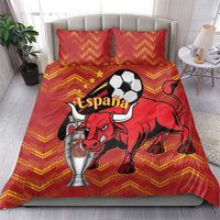 Spain 2024 Football Champions Bedding Set Espana La Roja - Wonder Print Shop