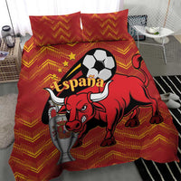 Spain 2024 Football Champions Bedding Set Espana La Roja - Wonder Print Shop