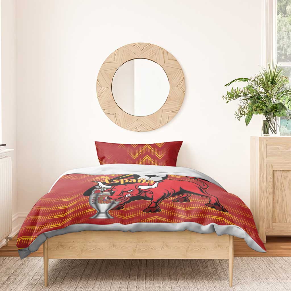 Spain 2024 Football Champions Bedding Set Espana La Roja - Wonder Print Shop