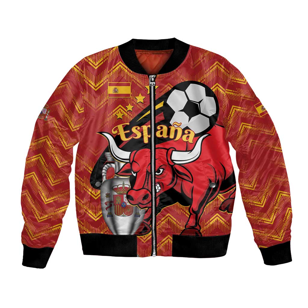 Spain 2024 Football Champions Bomber Jacket Espana La Roja - Wonder Print Shop