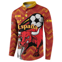 Spain 2024 Football Champions Button Sweatshirt Espana La Roja - Wonder Print Shop