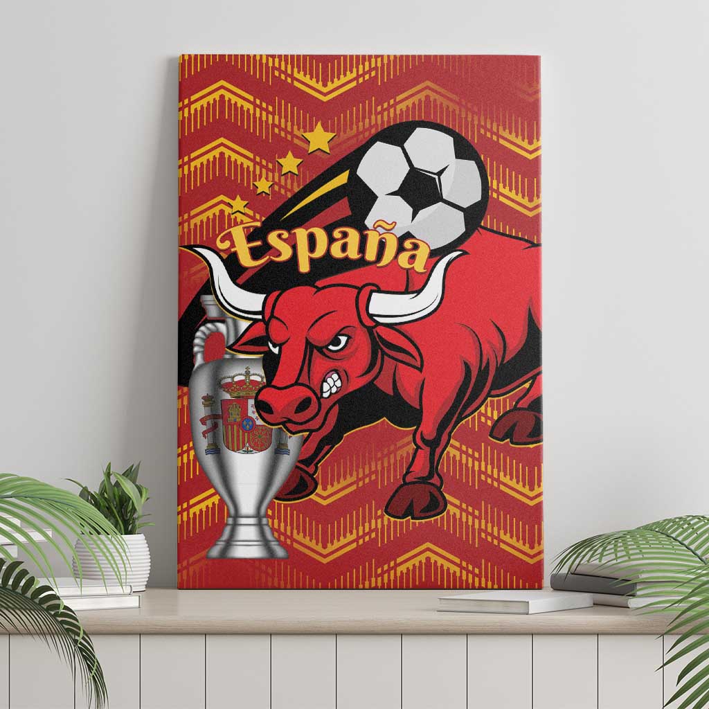 Spain 2024 Football Champions Canvas Wall Art Espana La Roja - Wonder Print Shop