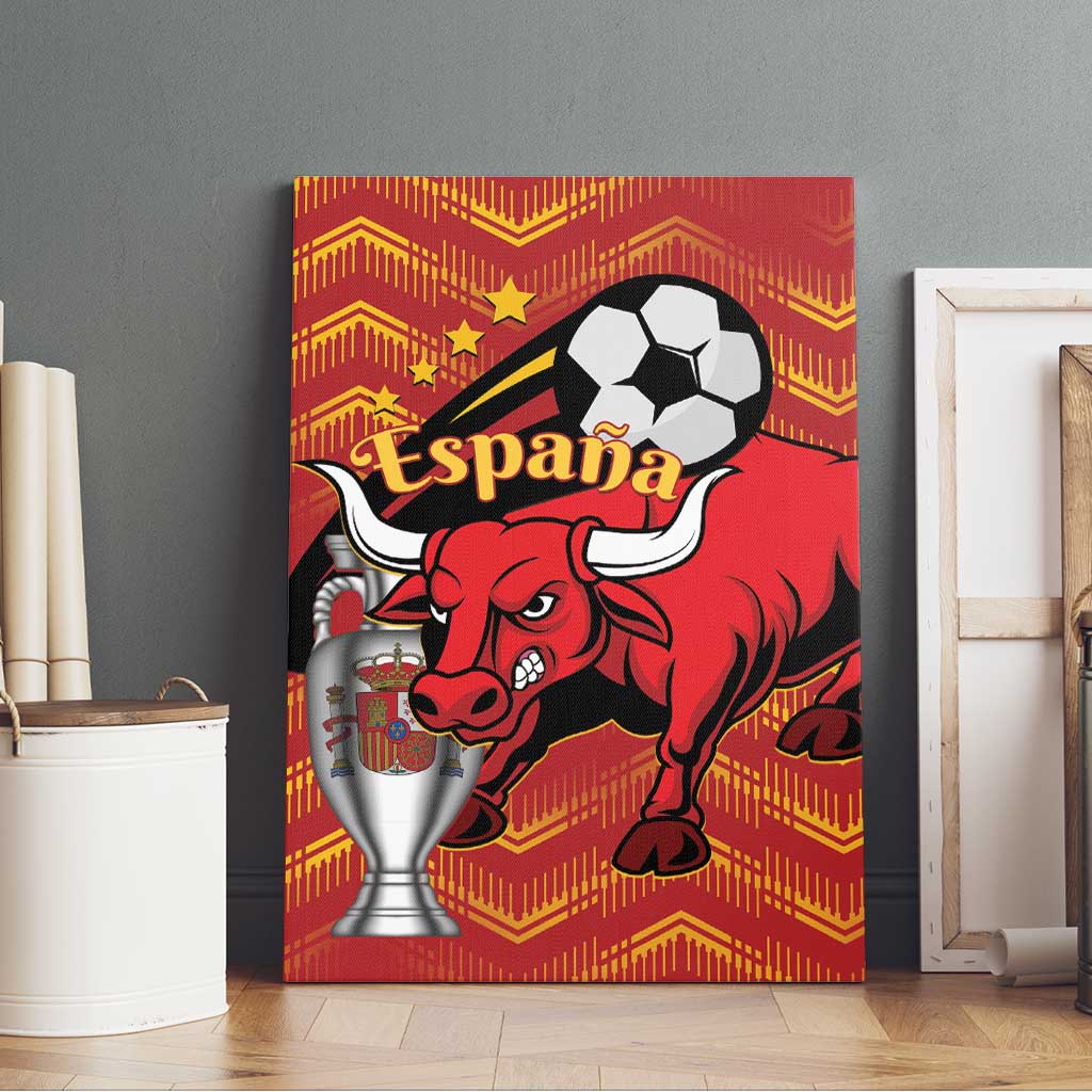 Spain 2024 Football Champions Canvas Wall Art Espana La Roja - Wonder Print Shop